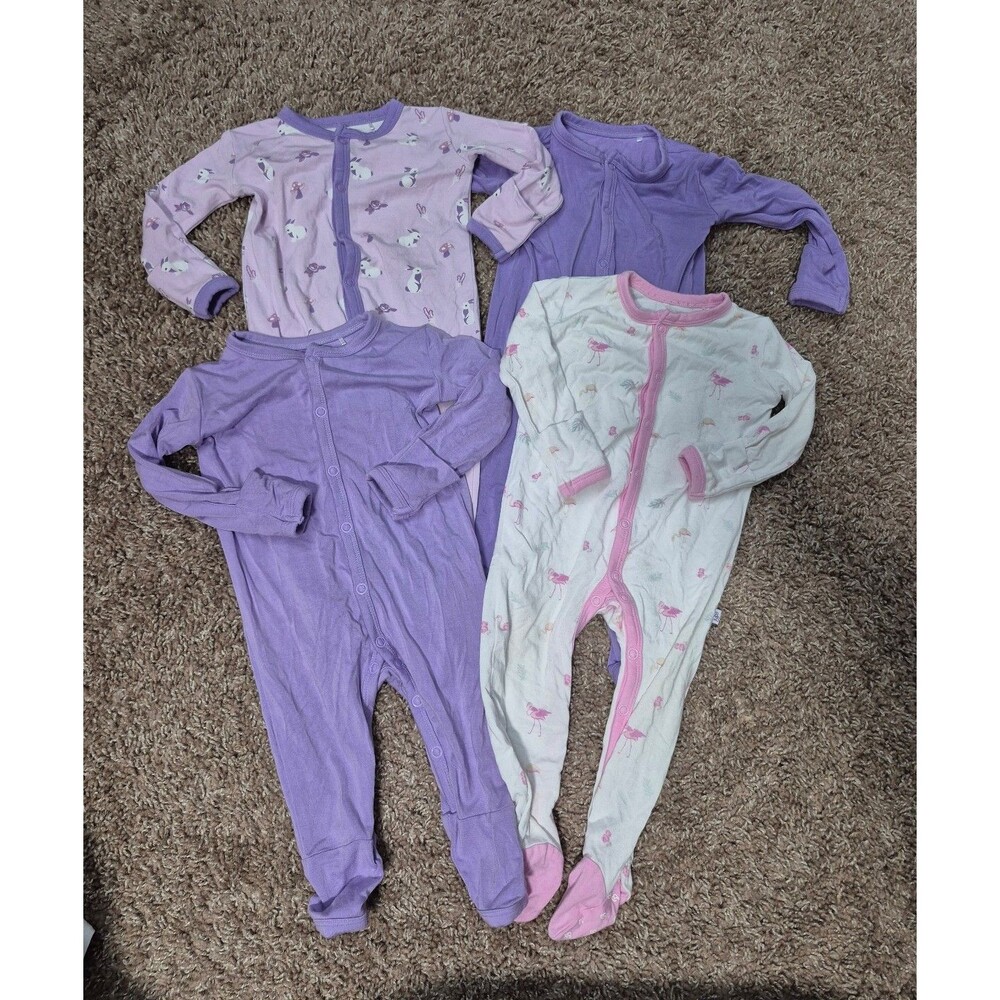 Bubble baby bamboo footies size 3-6 months euc
